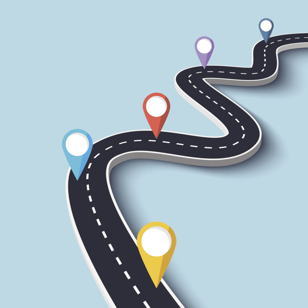 figure of windy road